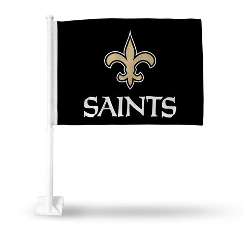 Saints (Black) Car Flag