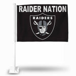 Oakland Raiders "Raider Nation" Car Flag