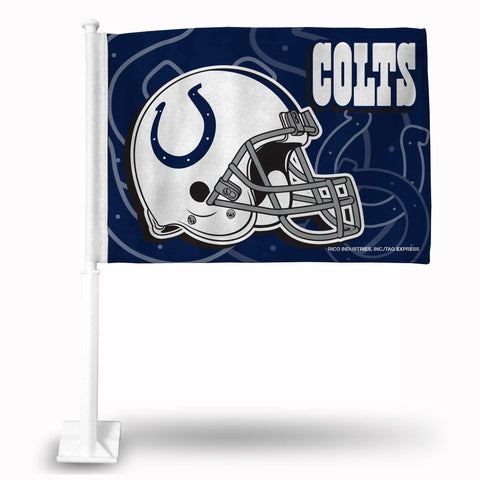 Indy Colts Helmet Car Flag