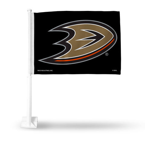 Anaheim Ducks Black Car Flag - D Logo