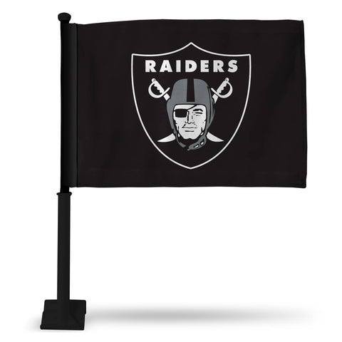 Raiders Car Flag - Black Pole