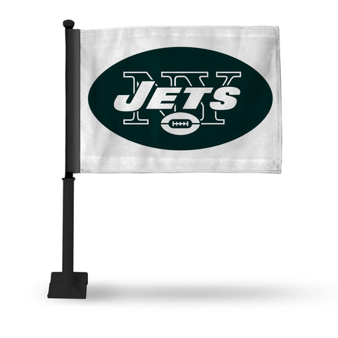 Ny Jets Car Flag - Black Pole