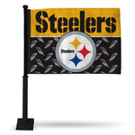 Steelers Car Flag - Black Pole