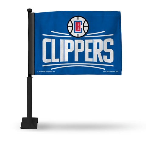 Clippers Car Flag (Black Pole)