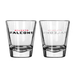 Atlanta Falcons 2Oz Satin Etch Shot Glasses