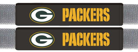 Green Bay Packers Leather Seat Belt Pads