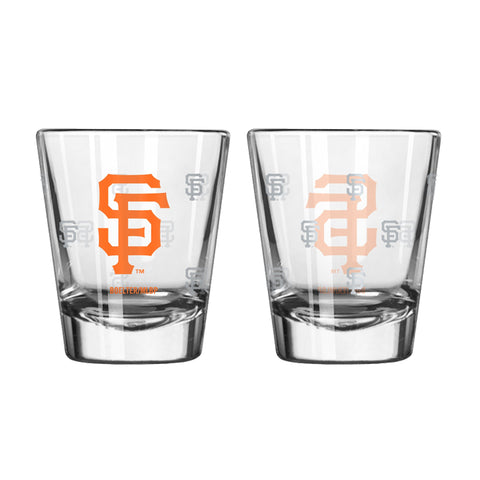 San Francisco Giants 2Oz Satin Etch Shot Glasses
