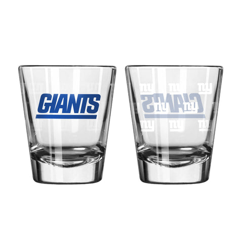 New York Giants 2Oz Satin Etch Shot Glasses