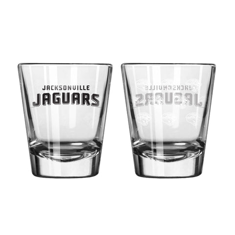 Jacksonville Jaguars 2Oz Satin Etch Shot Glasses