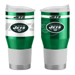 New York Jets 24Oz Ultra Twist Tumblers - 18/8 Steel Vacuum Insulated With High Lip Slider Lid