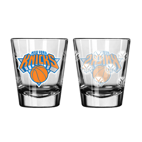 New York Knicks 2Oz Satin Etch Shot Glasses