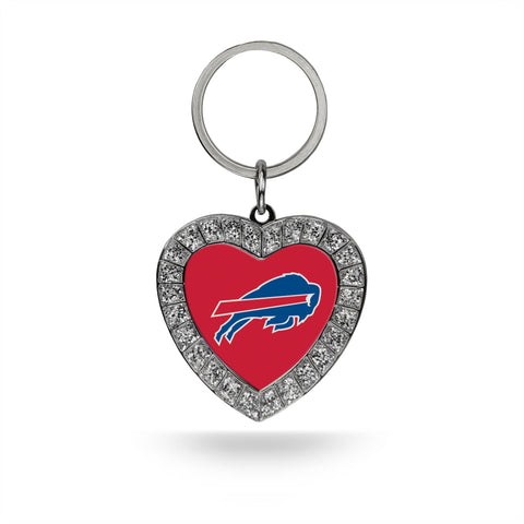 Bills Rhinestone Heart Keychain