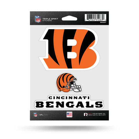 Bengals Triple Spirit Stickers