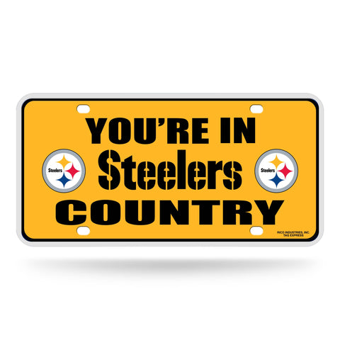 Steelers Country Metal Tag (Yellow)