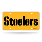 Steelers Wordmark Metal Tag (Yellow)
