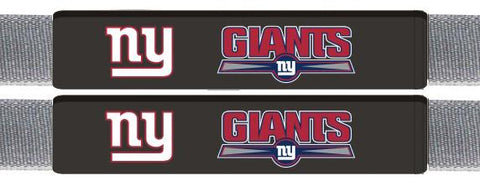 New York Giants Leather Seat Belt Pads