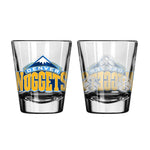 Denver Nuggets 2Oz Satin Etch Shot Glasses