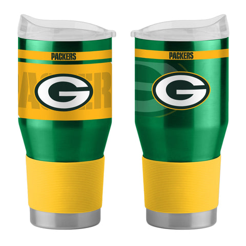 Green Bay Packers 24Oz Ultra Twist Tumblers - 18/8 Steel Vacuum Insulated With High Lip Slider Lid