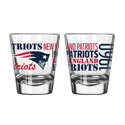 New England Patriots 2Oz Spirit Shot Glasses