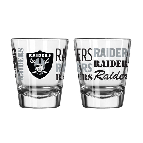Oakland Raiders 2Oz Spirit Shot Glasses