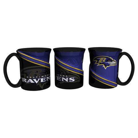 Baltimore Ravens 18Oz Sculpted Ceramic Twist Mugs