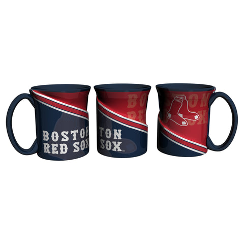 Boston Red Sox 18Oz Sculpted Ceramic Twist Mugs