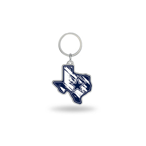 Cowboys - Texas State Shaped Keychain