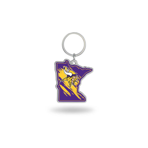 Vikings - Minnesota State Shaped Keychain