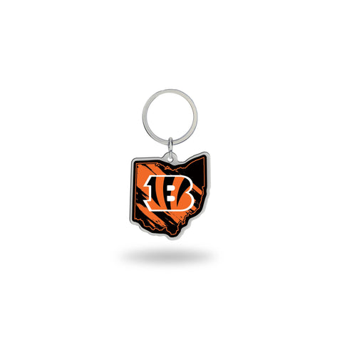 Bengals - Ohio State Shaped Keychain