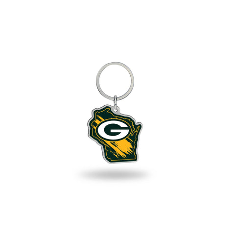 Packers - Wisconsin State Shaped Keychain