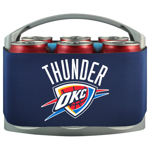 Oklahoma City Thunder Cooler With Neoprene Sleeve And Freezer Component