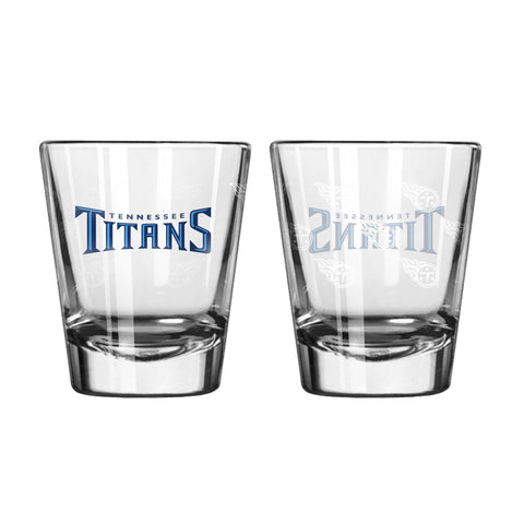 Tennessee Titans 2Oz Satin Etch Shot Glasses