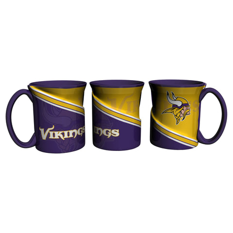 Minnesota Vikings 18Oz Sculpted Ceramic Twist Mugs