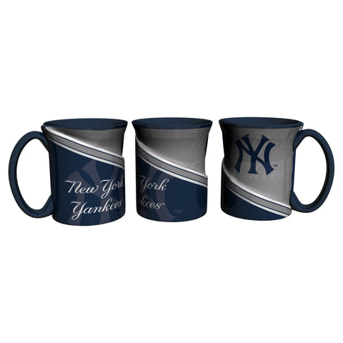 New York Yankees 18Oz Sculpted Ceramic Twist Mugs