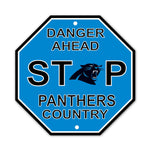 NFL Carolina Panthers Stop Sign