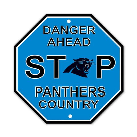 NFL Carolina Panthers Stop Sign