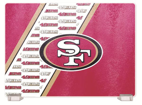 SAN FRANCISCO 49ERS TEMPERED GLASS CUTTING BOARD