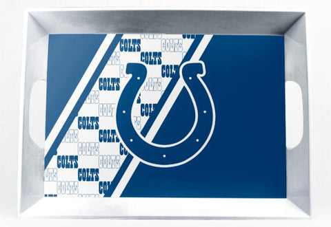 INDIANAPOLIS COLTS MELAMINE SERVING TRAY 18x12x3