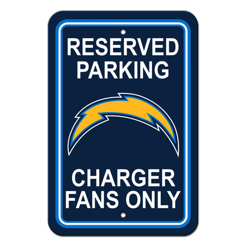 NFL Los Angeles Chargers Reserved Parking Sign