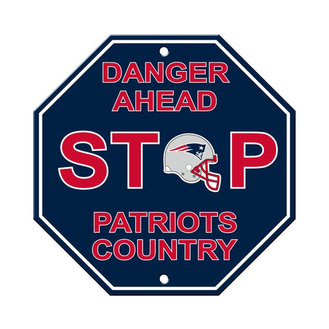 NFL New England Patriots Stop Sign