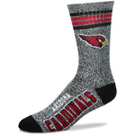 Men's Arizona Cardinals For Bare Feet Gray Got Marble Crew Socks