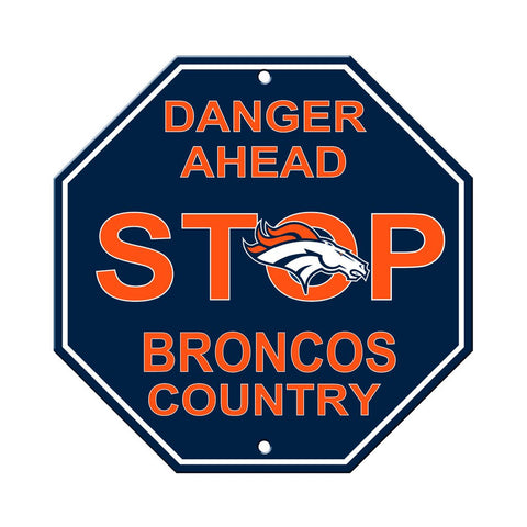 NFL Denver Broncos Stop Sign