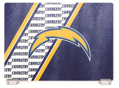 SAN DIEGO CHARGERS TEMPERED GLASS CUTTING BOARD