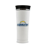 SAN DIEGO CHARGERS STAINLESS STEEL LEAK PROOF FREE FLOW THERMO MUG 18 OZ.
