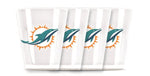 MIAMI DOLPHINS INSULATED SHOT GLASS - 4PC/SET