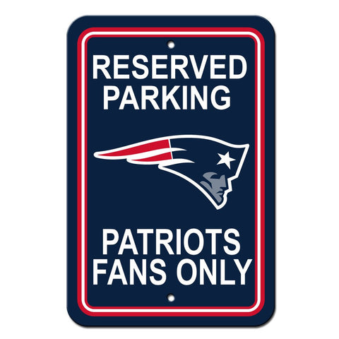 NFL New England Patriots Reserved Parking Sign
