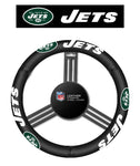 NFL New York Jets Leather Steering Wheel Cover