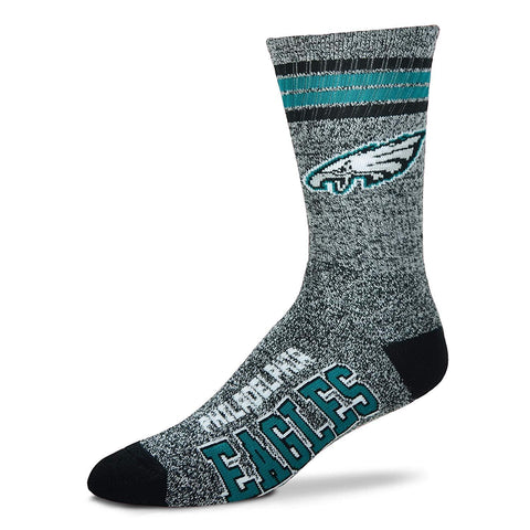 Men's Philadelphia Eagles For Bare Feet Gray Got Marble Crew Socks