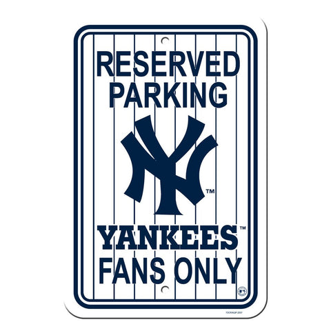 MLB New York Yankees Pin Stripe Reserved Parking Sign