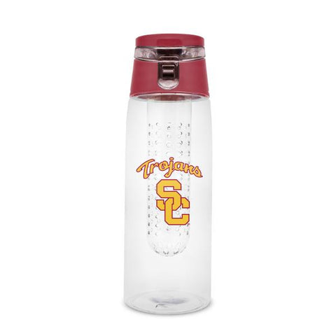 UNIV. OF SO. CALIFORNIA PLASTIC INFUSER SPORT BOTTLE 20 OZ.